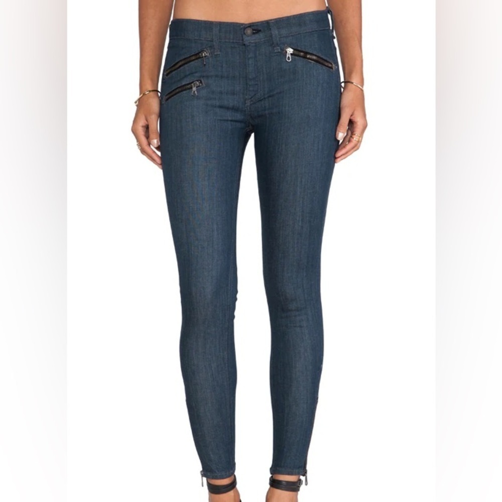 Rag&Bone Jeans Womens 24 Alice Skinny Leg Mid Rise Zipper Grunge Rock Y2K 90s